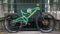 Carbon Fibre Bike Version One Painted Green Thumbnail